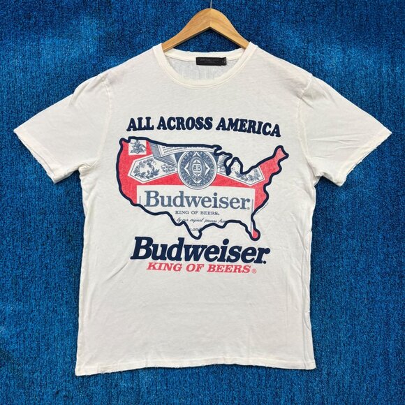Budweiser King of Beers “All Across America” Graphic T-Shirt Size Medium - Picture 1 of 4